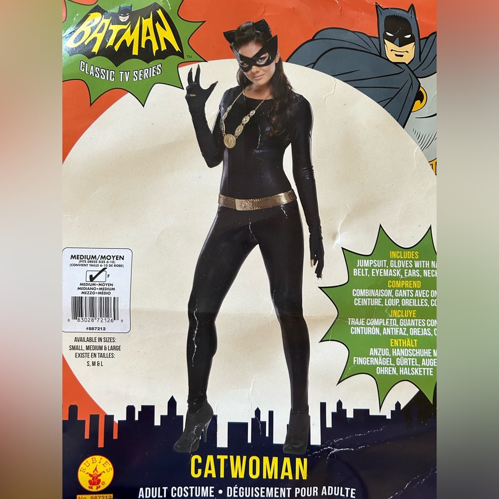 Classic TV Series Cat Woman Costume-Size S-Limited Edition-Like New!!🦇